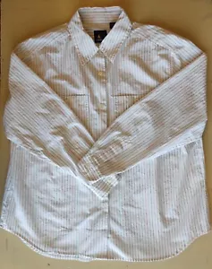 Lizsport Reg Size L Blouse Top Multicolor Womens Button-Up Shirt Long Sleeve - Picture 1 of 12