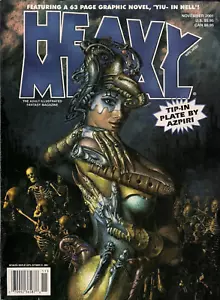 HEAVY METAL THE ILLUSTRATED FANTASY MAGAZINE~NOV~2001~HARD~TO~FIND!~HOT METAL!~~ - Picture 1 of 12