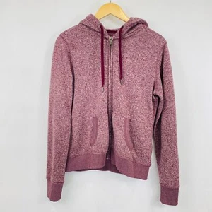 Cappuccio Prince & Fox Donna Grande Viola Heather Giacca Zip-Up Casual Athleisure - Foto 1 di 8