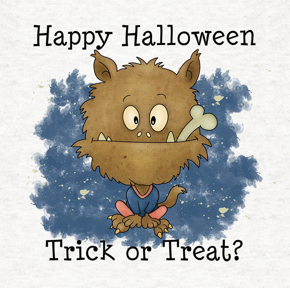 MOONLAKE FABRICS LTD Halloween - Werwolf Stoff Basteln Paneele in 100% Baumwolle oder Polyester