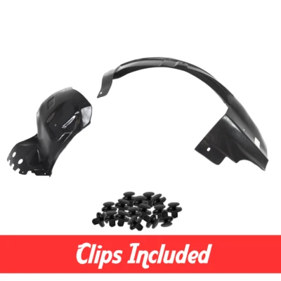 Front Driver Side Fender Liner Sections Set w/ Clips For 2008-2013 Cadillac CTS Foto 1 de 2