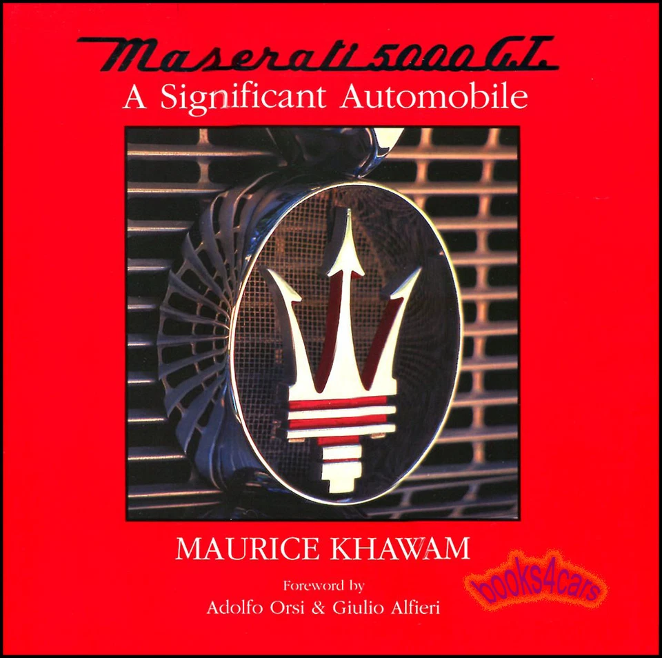 Libro Maserati 5000GT Khawam 5000 GT Automóvil Significativo - Imagen 1 de 1