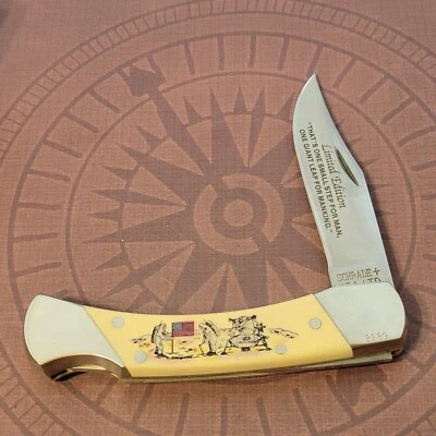 Schrade Ltd Knife Made In USA Lockback The Eagle Has Landed Apollo 11 Moon - Image 1 of 4