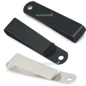 52x11mm Belt Clip Leather Craft Clasp Spring Holster Hooks Buckle Keyrings Rings - Picture 1 of 6