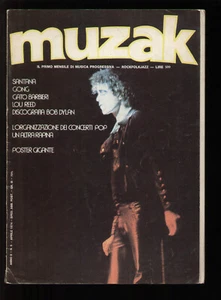 MUZAK 6/1974 MINI POSTER UNO LOU REED BOB DYLAN DAEVID ALLEN GONG KATZE BARBIERI - Bild 1 von 1