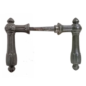 Türdrücker Kastenschloss antik Kreis Eisen Türklinken alt 8er Vk - Bild 1 von 1