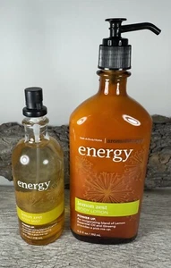 2pc BATH & BODY WORKS Aromatherapy Energy Lemon Zest Lotion Mist Set NEW - Picture 1 of 1