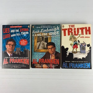 The Truth With Jokes Al Franken Rush Limbaugh Lying Liars Paperback x 3 Lot - Picture 1 of 7