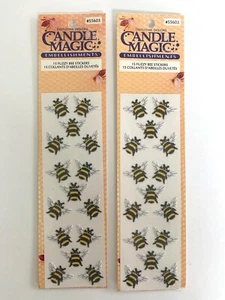 2 Pkgs Candle Magic Embellishments FUZZY BEE STICKERS - Picture 1 of 1