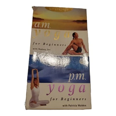 A.M. And P.M. Yoga for Beginners (VHS, 1998, 2-Tape Set) - Image 1 of 4