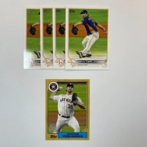Justin Verlander 5 Karten Baseball Karten Lot Houston Astros - Bild 1 von 3