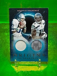 #18/25 2020 dual PATCH DK Metcalf Steve Largent Origins Seahawks STEELERS - Picture 1 of 2