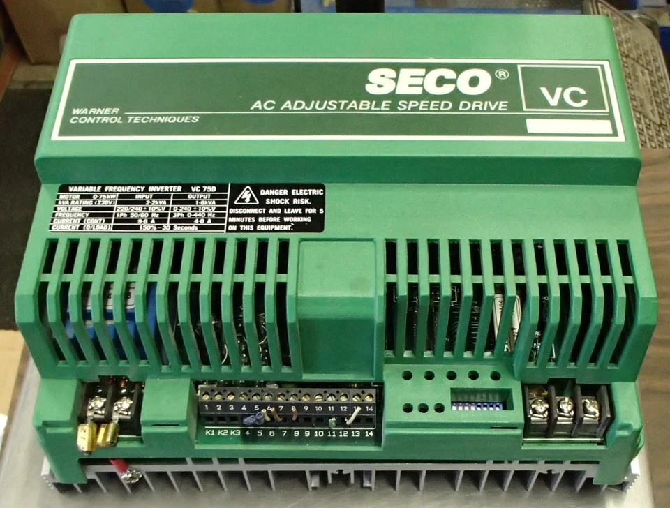 Seco Warner Control AC Adjustable Speed Drive Variable Frequency Inverter VC750 - Image 1 of 1