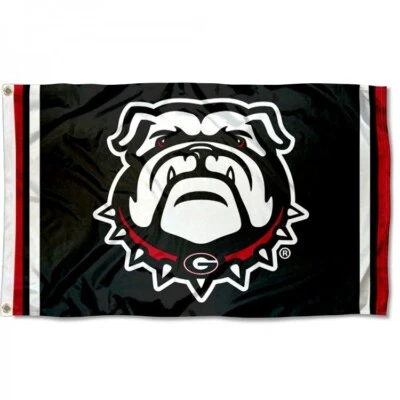 BANDERA GEORGIA BULLDOGS 3'X5' ***100% A TODO COLOR EN AMBOS LADOS DE LA BANDERA*** Foto 1 de 4