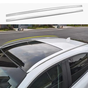 Barra portaequipajes portaequipajes rieles laterales plateados para Toyota Venza 2021-2023 - Imagen 1 de 8