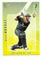 CRICKET AUSTRALIA 2008-09 SELECT ODI TEAM ACB MIKE HUSSEY # 29 CARD 