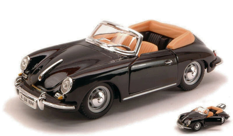 Modellino Auto Scala 1:24 Burago PORSCHE 356 B CABRIOLET diecast modellismo - Immagine 1 di 1