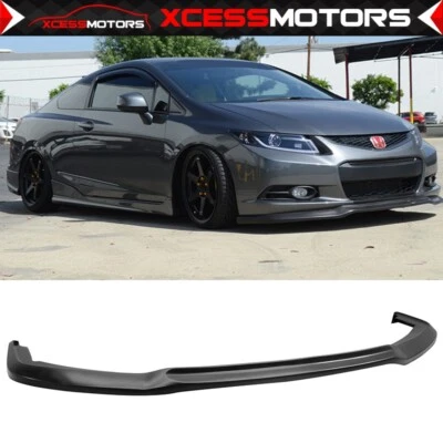 Fits 12-13 Honda Civic 2-Door Coupe IKON Unpainted Front Bumper Lip Spoiler — 第 1/4 张图片