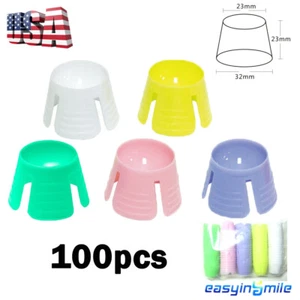 100 piezas Taza de mezcla de plástico desechable dental tazones para acrílico profíico - Imagen 1 de 11