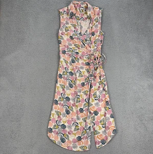 Anthropologie Midi Dress Womens XXSP Multicolor Seashell Linen Blend Mermaid - Picture 1 of 7