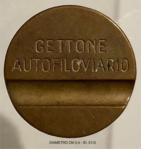 BRESCIA GETTONE TOKEN AUTOFILOVIARIO TIPO B IN RAME SS MM BS - Picture 1 of 2