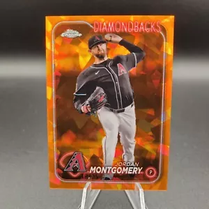 2024 Topps Chrome Update Sapphire Jordan Montgomery Orange /25 #USCS297 - Picture 1 of 7