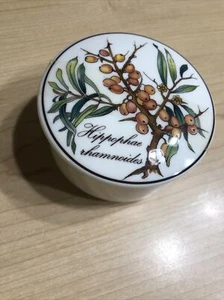 Villeroy & Boch Botanica Porcelain Trinket Box Bowl Lid 3” Lid Vintage - Picture 1 of 3