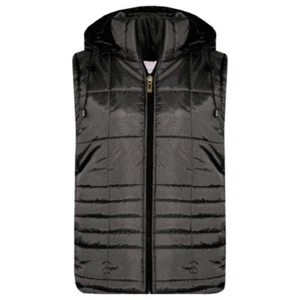 Kids Boys Girls Sleeveless Hooded Padded Lined Gilet Bodywarmer Jackets 5-13 Yr - Picture 1 of 10