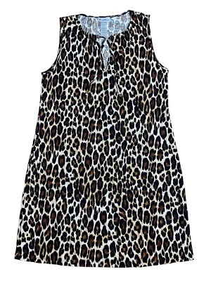 Vestido recto encubrimiento estampado leopardo TOMMY BAHAMA talla M Foto 1 de 4