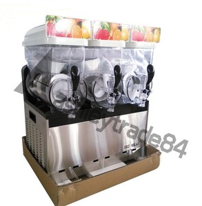 Commercial 3 Tank Frozen Drink Slush Slushy Making Machine Smoothie Maker