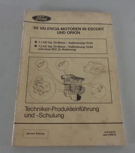Información Técnica Ford Escort/Orion Valencia-Motoren, Stand 06/1988 - Imagen 1 de 1