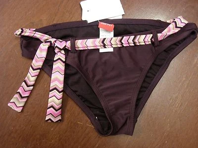 ESPRIT, parte inferior de traje de baño, rosa/púrpura, talla L, nuevo con etiquetas Foto 1 de 2