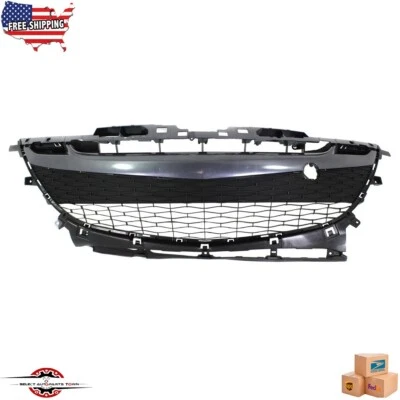 Fits 2010-2011 Mazda 3 New Front Bumper Grille Assembly Gray Plastic MA1036114 Foto 1 de 4
