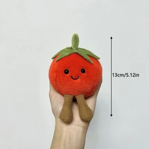 Tomato Plush Toy Keychain Cartoon Vegetable Stuffed Doll Pendant Bag Decor _in - Picture 1 of 7