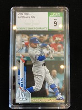 2020 Topps #420 Mookie Betts CSG 9 Mint Dodgers World Series