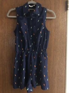 bcbgeneration romper xxs Blue with Birds Coastal tropical Beach - Picture 1 of 6