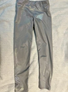 Old Navy Leggings Holographic Girls Size 8 Active Wear - Picture 1 of 3