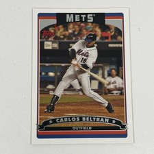 2006 Topps #520 Carlos Beltran Baseball Card New York Mets