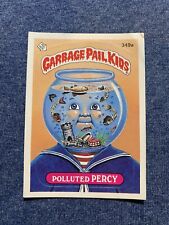 🔥1987 Garbage Pail Kids OS9 POLLUTED PERCY #349a Original Vintage Sticker GPK🔥
