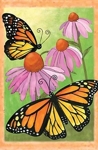 Monarch Summer Butterfies Garden Size (13" x 18" Approx ) Flag PR 51308 - Picture 1 of 1