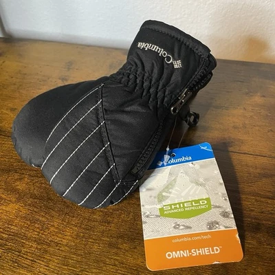 New Columbia Boy Or Girl Snow Gloves Size Small O/S Black Infant/Small Toddler - Image 1 of 4