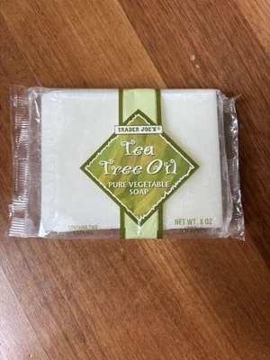 1 - Trader Joe's Tea Tree Oil Pure Vegetable Soap 8 Oz New - Image 1 of 2