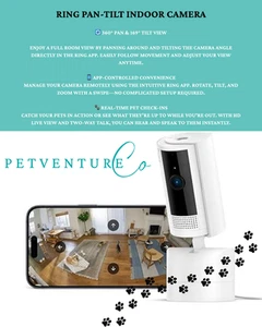 Ring Pan-Tilt Indoor Camera by Amazon | Plug-In Pet Security Camera | 360° pan - Picture 1 of 8
