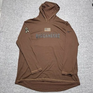 Tampa Bay Buccaneers Nike NFL Salute To Service Brown Hoodie Shirt Mens 2XL - Picture 1 of 13