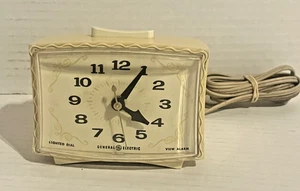 VINTAGE G.E. RELOJ DESPERTADOR SNOOZE MODELO 7317-5A MEDIADOS DE SIGLO EE. UU. - Imagen 1 de 10