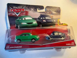 Coffret 2 voitures Cars Disney Pixar Dan Sclarkenberg + Kim Carllins (rare) - Imagen 1 de 2