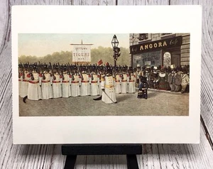 Rattown Tigers Military Cat Parade Soldiers Louis Prang DeRibas Art Postcard - Picture 1 of 4