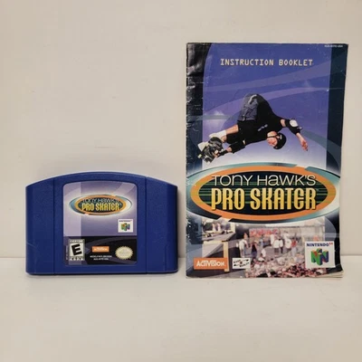 Tony Hawk's Pro Skater Nintendo 64 с ручным тестированием и работой - Изображение 1 из 4