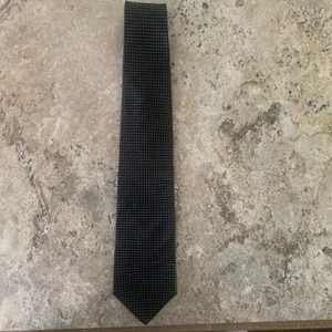 Gianfranco Ruffini Italian men’s imported silk Black neck tie - Picture 1 of 4