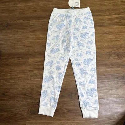 NWT Alice in Wonderland Disney Sweatpants Girls Blue White Size 8 - Image 1 of 4